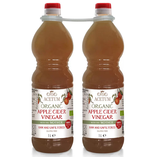 Acetum Organic Gluten Free Apple Cider Vinegar (2x1L) - LemonSalt