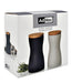 AdHoc Pepper & Salt Mill Set Twin Black & Grey: Black & Grey - LemonSalt
