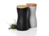AdHoc Pepper & Salt Mill Set Twin Black & Grey: Black & Grey - LemonSalt
