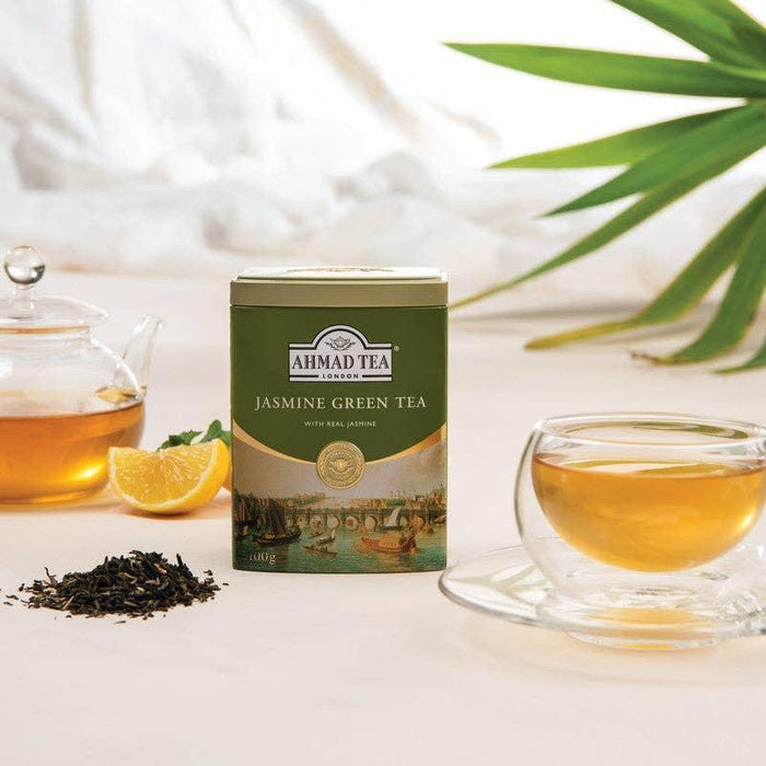 Ahmad Tea Caddy Jasmine Green Tea (100g) - LemonSalt