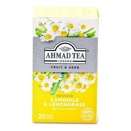 Ahmad Tea Camomile & Lemongrass Tea Bags (40g) (20 bags) - LemonSalt