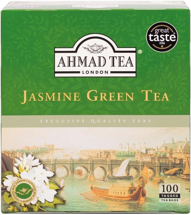 Ahmad Tea Jasmine green Tea Bags (200g) (100 bags) | {{ collection.title }}