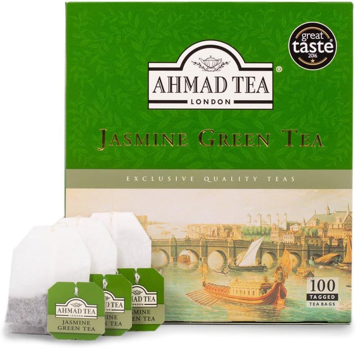 Ahmad Tea Jasmine green Tea Bags (200g) (100 bags)
