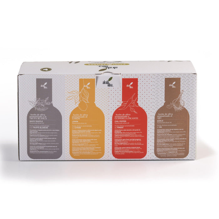 Alcala Oliva Flavoured Olive Oil Assortment – 4x250ml Gift Set - LemonSalt