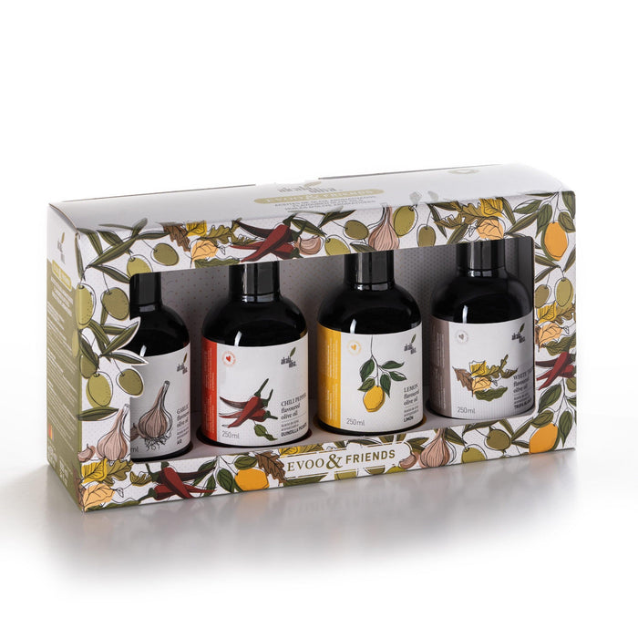 Alcala Oliva Flavoured Olive Oil Assortment – 4x250ml Gift Set - LemonSalt