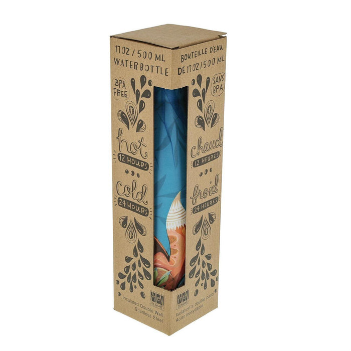 Allen Design Fox and Flowers Water Bottle (500ml) | {{ collection.title }}