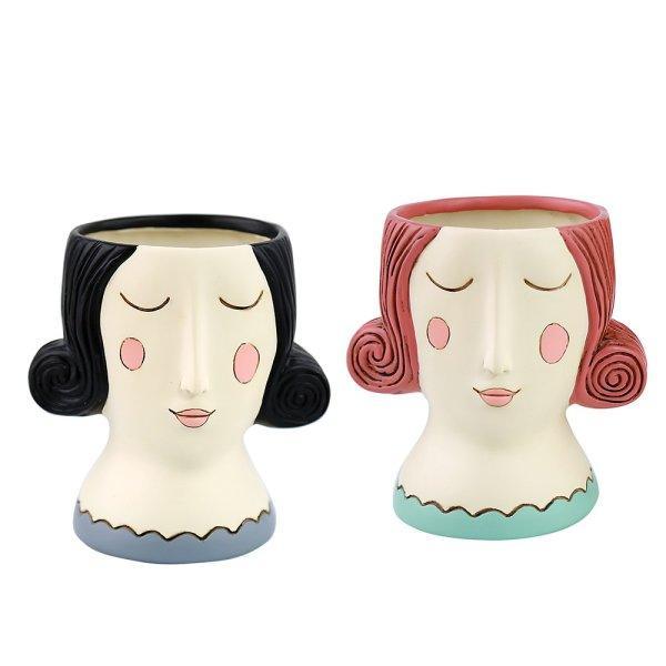 Allen Designs Baby Black Hair Rose Planter