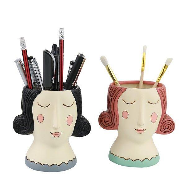 Allen Designs Baby Black Hair Rose Planter