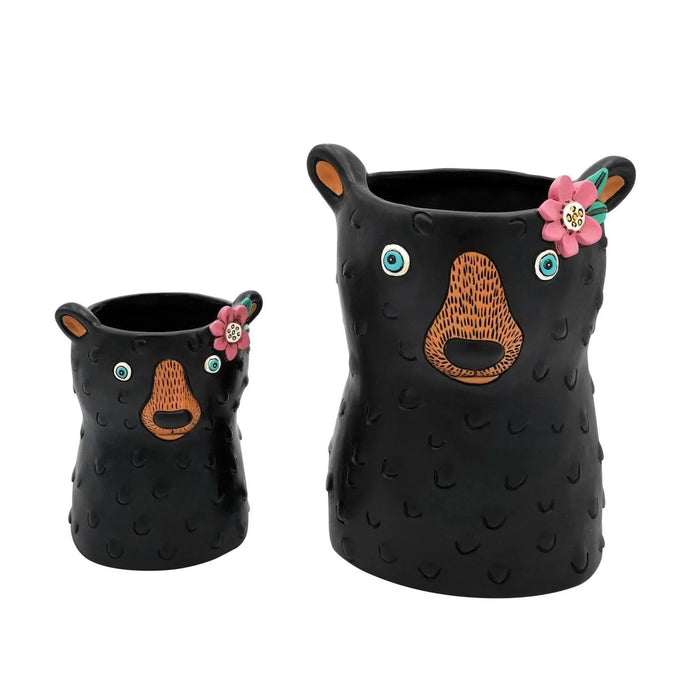Allen Designs Black Bear Planter