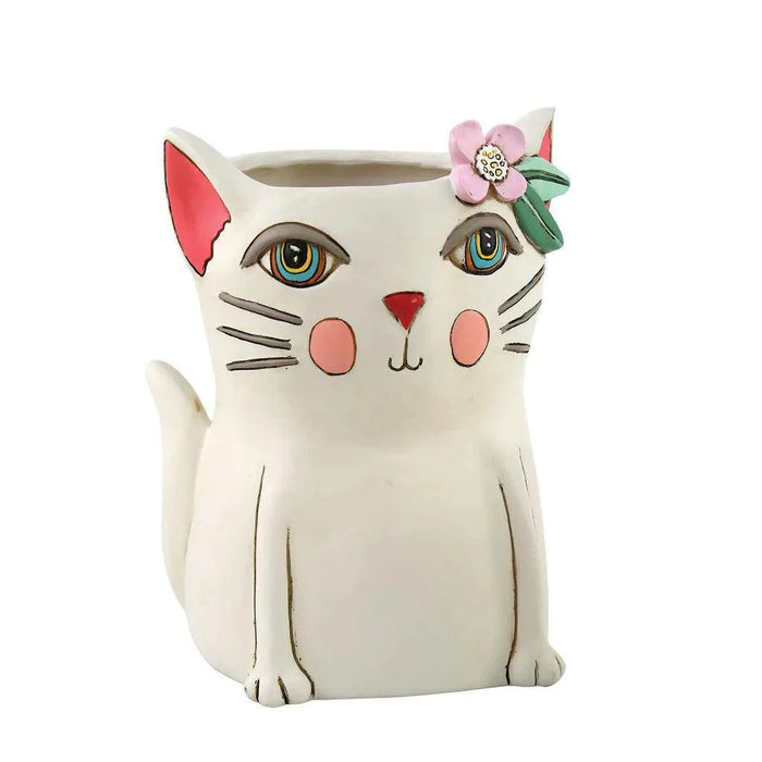 Allen Designs Pretty Kitty Planter
