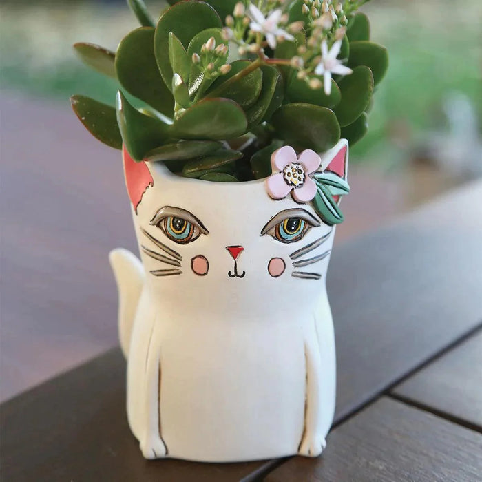Allen Designs Pretty Kitty Planter