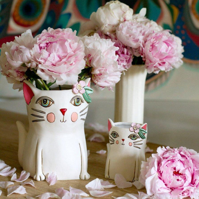 Allen Designs Pretty Kitty Planter