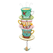 Allen Designs Spot Of Tea (Teacups) Wall Clock