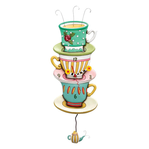 Allen Designs Spot Of Tea (Teacups) Wall Clock | {{ collection.title }}