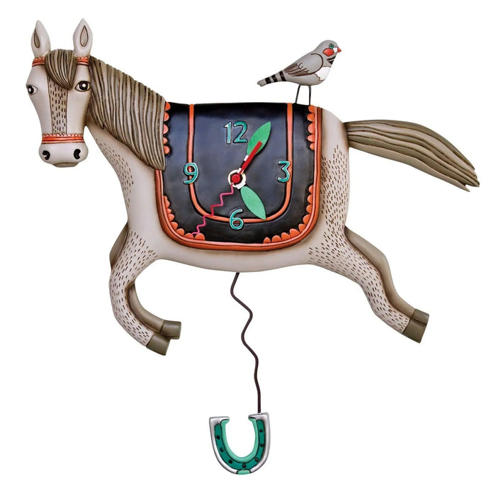 Allen Designs Woah Horsey Wall Clock