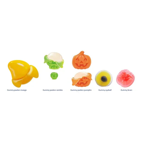 Amos Peelerz Pumpkin Party Assorted Fruit Gummies (1kg) - LemonSalt