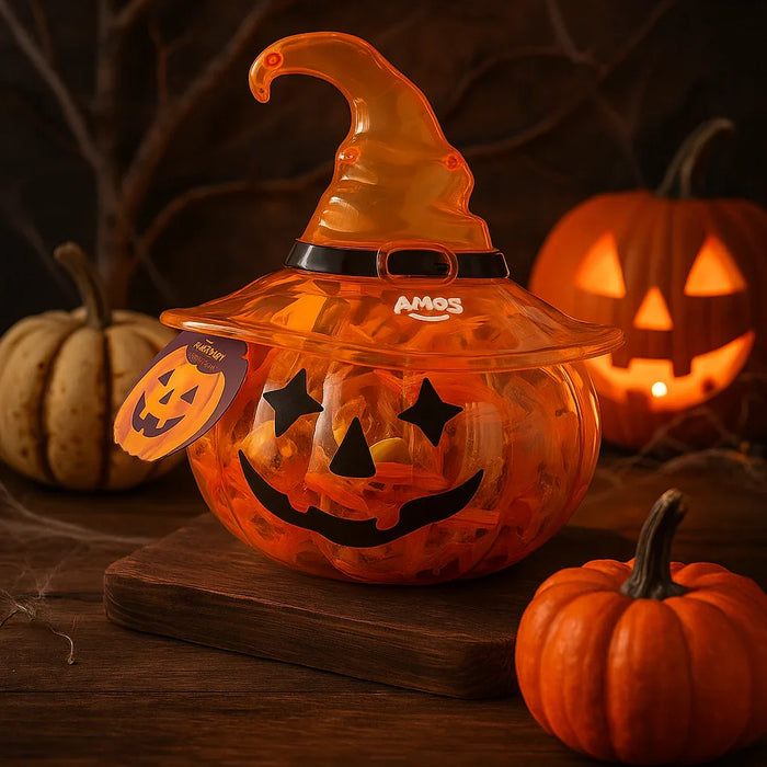 Amos Peelerz Pumpkin Party Assorted Fruit Gummies (1kg) - LemonSalt