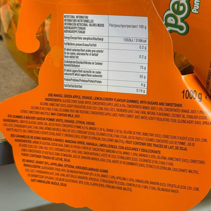 Amos Peelerz Pumpkin Party Assorted Fruit Gummies (1kg) - LemonSalt