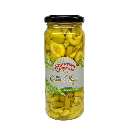 Anjoman Green Sliced Olive (340g) - LemonSalt
