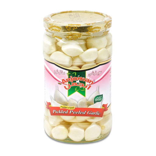 Anjoman Pickled Peeled Garlic (700g) - LemonSalt
