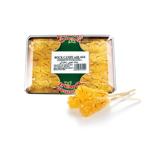 Anjoman Saffron Rock Candy Sticks (200g) - LemonSalt