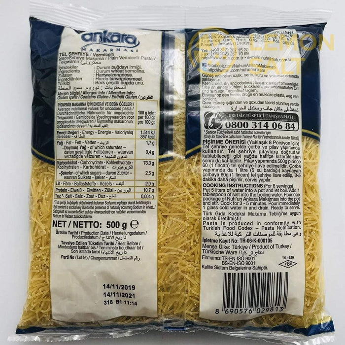 Ankara Makarnasi Vermicelli Pasta (500g)