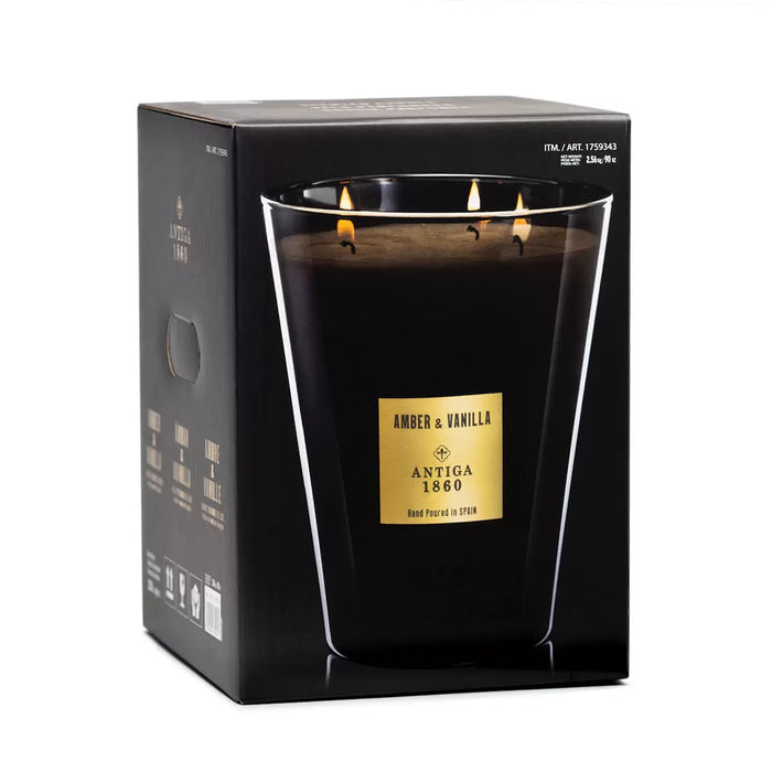 Antiga 1860 3 Wick Candle in Amber & Vanilla - LemonSalt