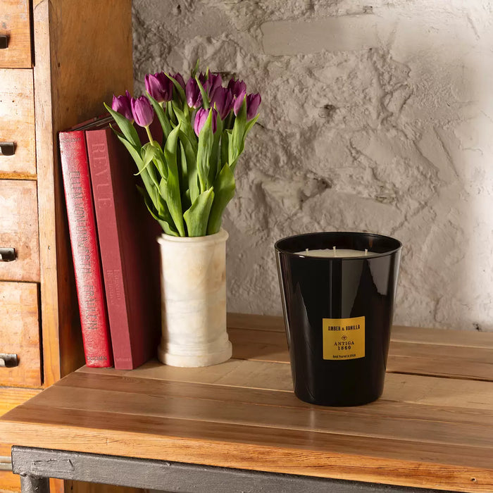 Antiga 1860 3 Wick Candle in Amber & Vanilla - LemonSalt
