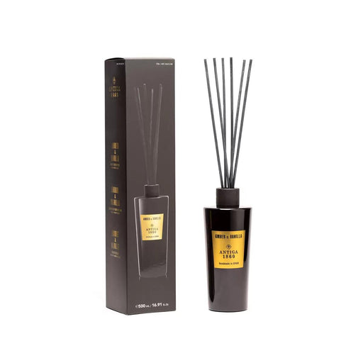 Antiga 1860 Luxury Reed Diffuser - Amber & Vanilla (500ml) - LemonSalt