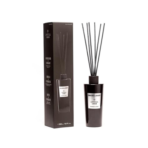 Antiga 1860 Luxury Reed Diffuser - Sandalwood & Bergamot (500ml) - LemonSalt