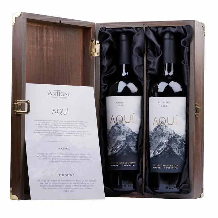 Antigal AQUI Wine Gift Box (2x75cl) - LemonSalt
