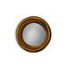 Antiqued Gold Thin Framed Extra Small Convex Mirror (9.5cm) - LemonSalt
