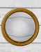Antiqued Gold Thin Framed Large Convex Mirror (21cm) - LemonSalt