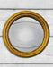 Antiqued Gold Thin Framed Small Convex Mirror (13.5cm) - LemonSalt
