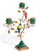 Antiqued Ornate Multi Branch Parrot Candle Holder (36cm) - LemonSalt