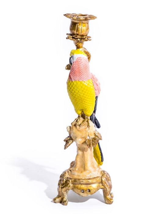 Antiqued Ornate Parrot Candle Holder (33cm) - LemonSalt