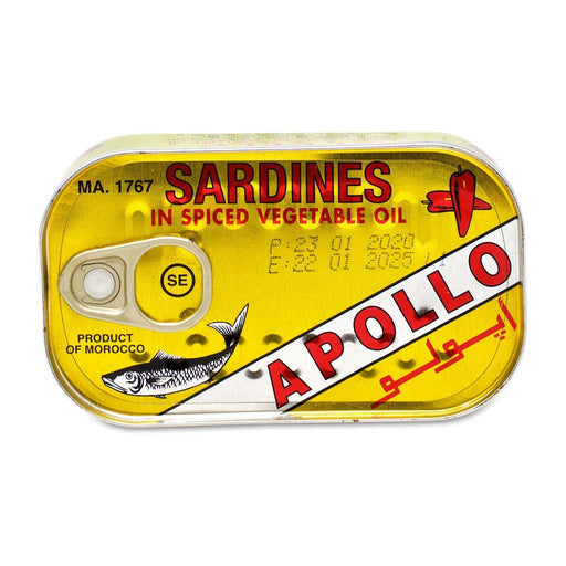 Apollo Sardines in Spiced Vegetable Oil (125g) | {{ collection.title }}