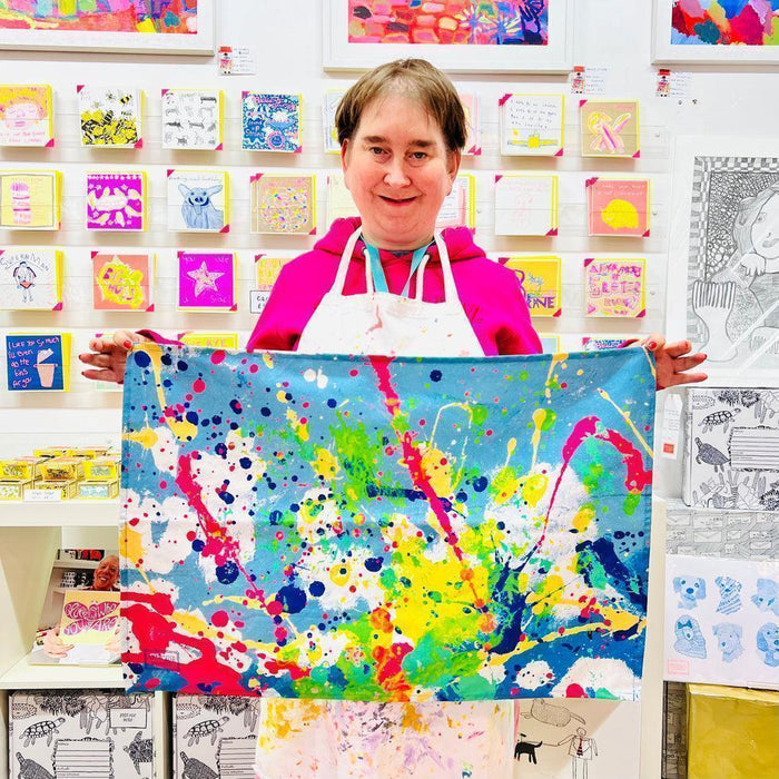 Arthouse Unlimited 100% Organic Cotton Tea Towel - Spring - LemonSalt