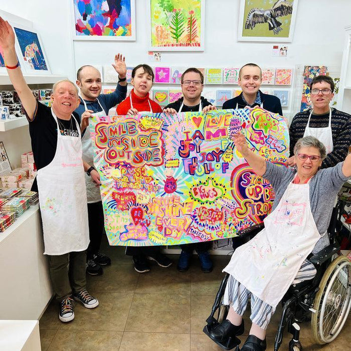 Arthouse Unlimited 100% Organic Cotton Tea Towel - Spring - LemonSalt