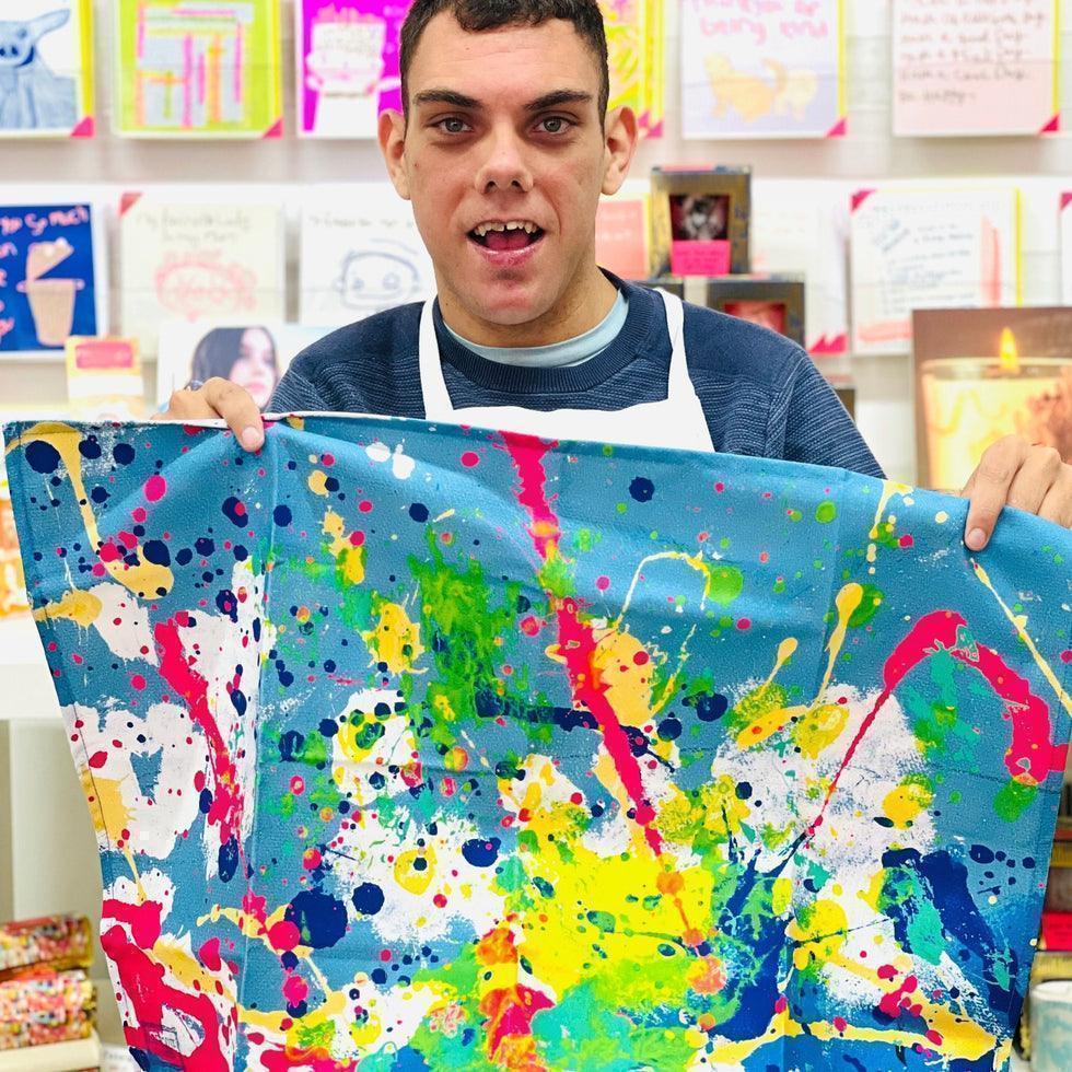 Arthouse Unlimited 100% Organic Cotton Tea Towel - Spring - LemonSalt