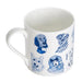 Arthouse Unlimited Fine Bone China Mug - Blue Dogs - LemonSalt