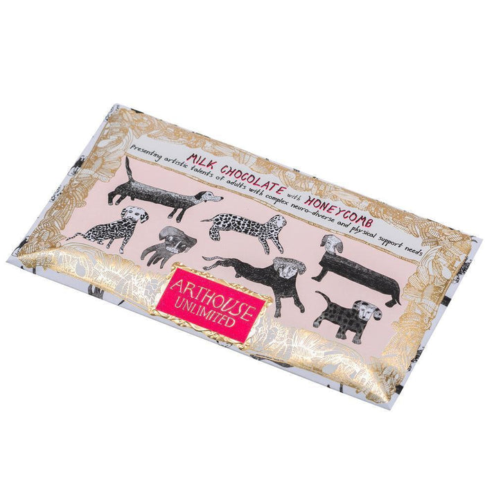 Arthouse Unlimited Milk Chocolate Bar with Honeycomb - Dogalicious (85g) - LemonSalt