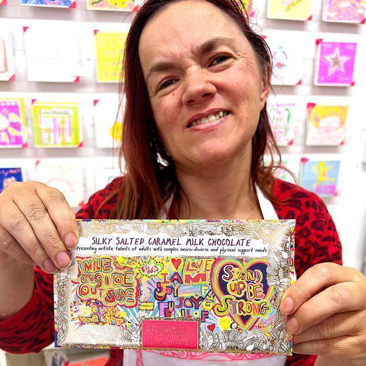 Arthouse Unlimited Silky Salted Caramel Milk Chocolate Bar - Full of Joy (85g) - LemonSalt