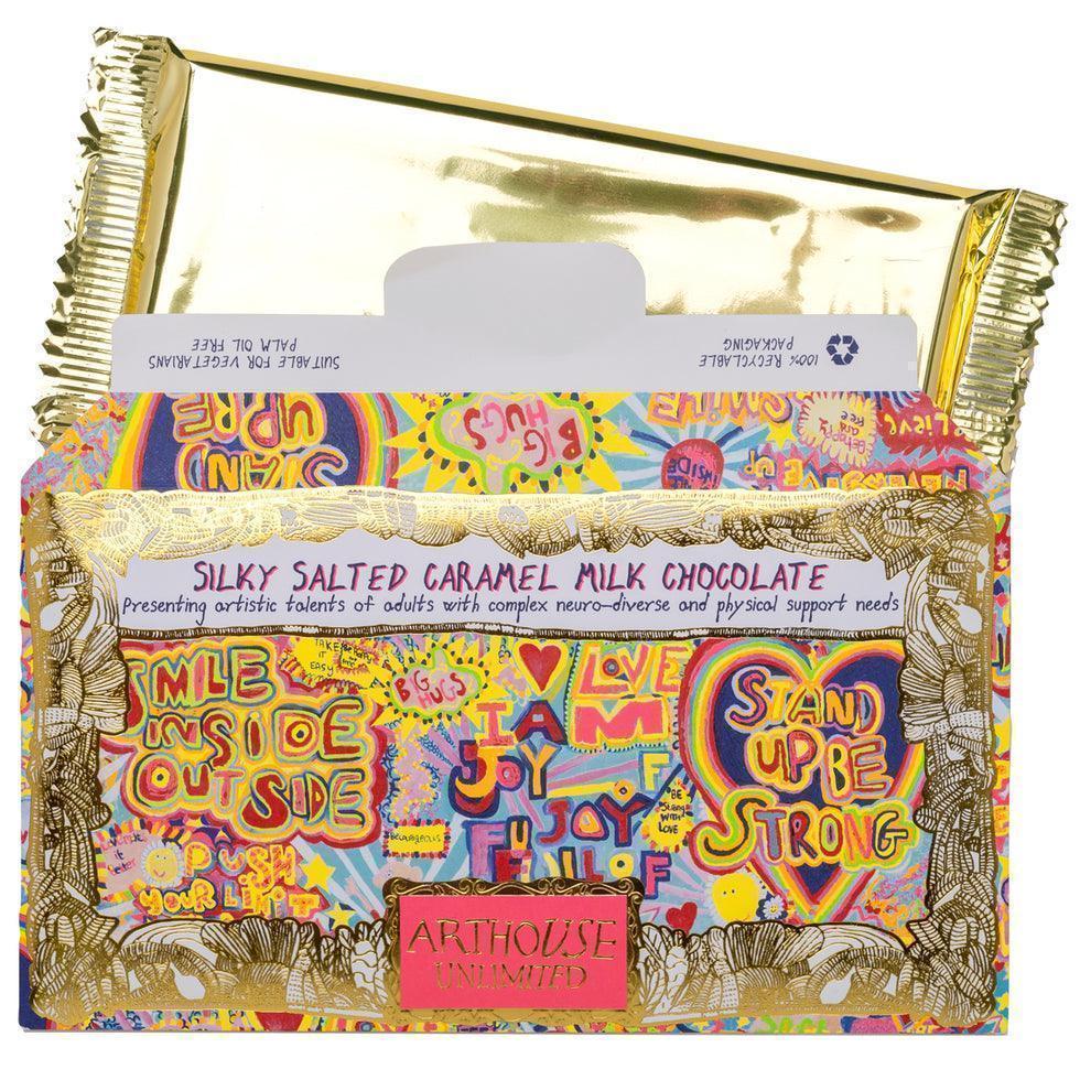 Arthouse Unlimited Silky Salted Caramel Milk Chocolate Bar - Full of Joy (85g) - LemonSalt