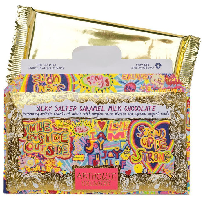 Arthouse Unlimited Silky Salted Caramel Milk Chocolate Bar - Full of Joy (85g) - LemonSalt