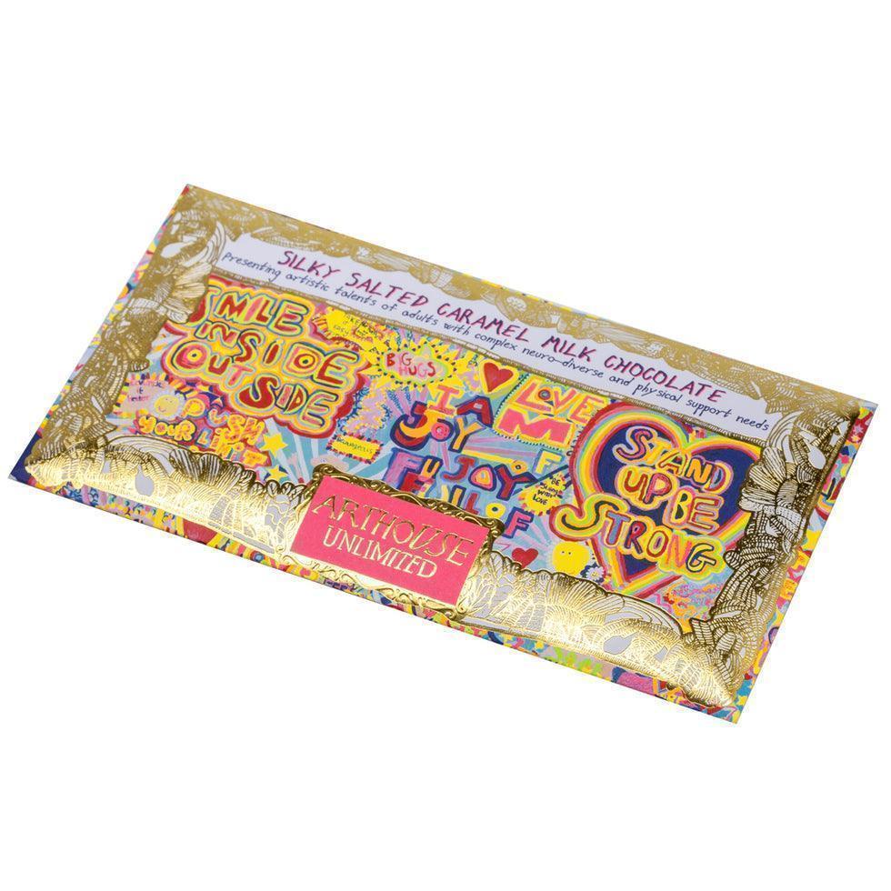 Arthouse Unlimited Silky Salted Caramel Milk Chocolate Bar - Full of Joy (85g) - LemonSalt