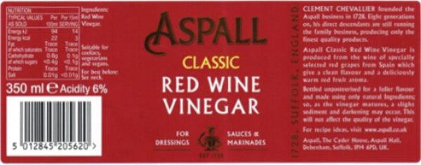 Aspall Classic Red Wine Vinegar (350ml)