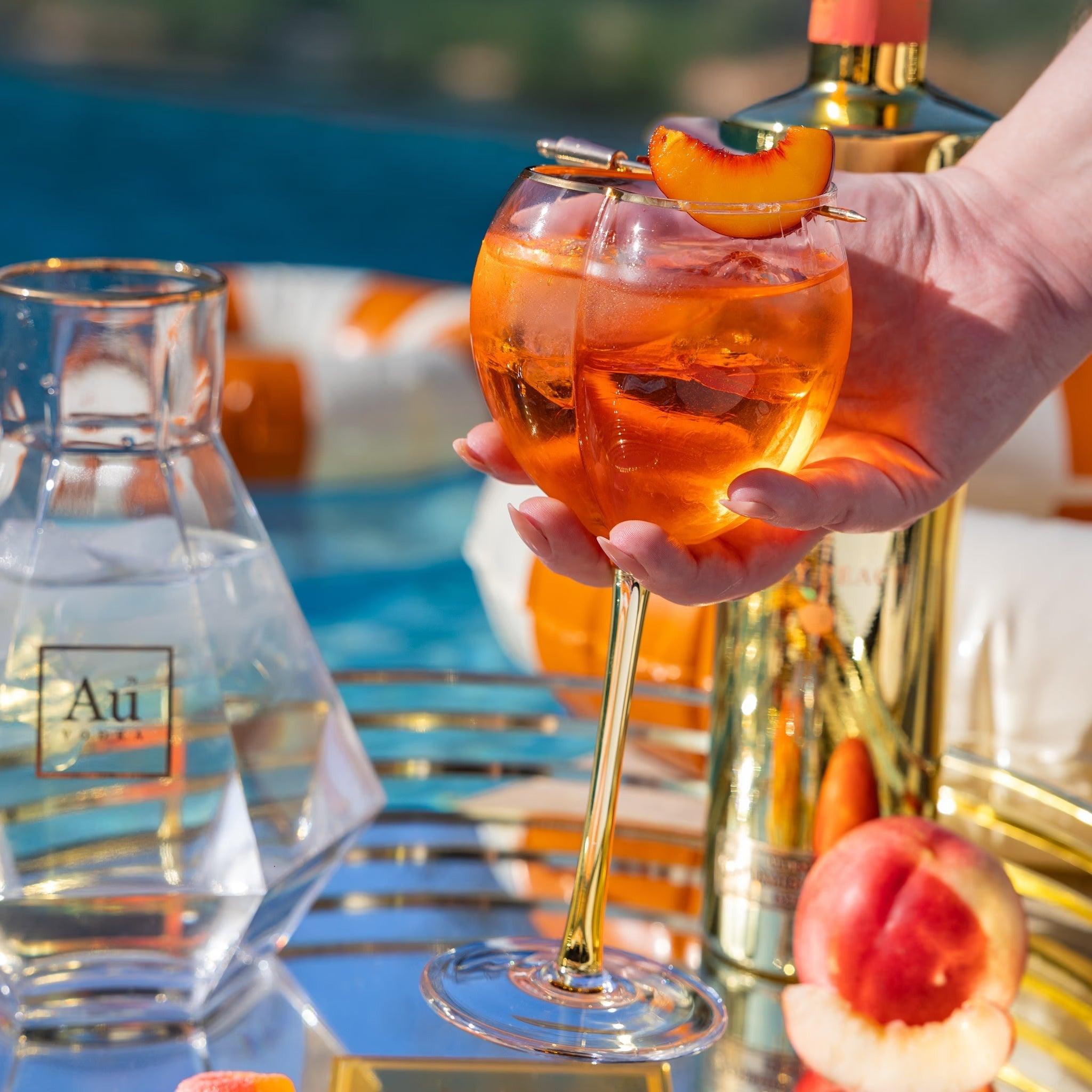 AU Vodka Juicy Peach (700ml) | Buy Online UK — LemonSalt
