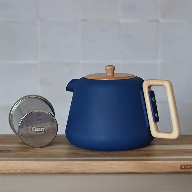 Ogo Living Viggo Cast Iron Teapot - Blue (1l)