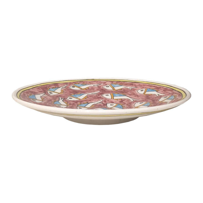 Basme Fish Plate - Maroon (25cm)